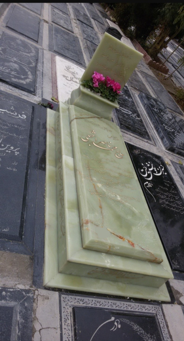 سنگ مرمر سبز حرمی باغچه ای کد 0353