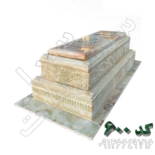 سنگ قبر مرمر طرح کلاسیک کد 600